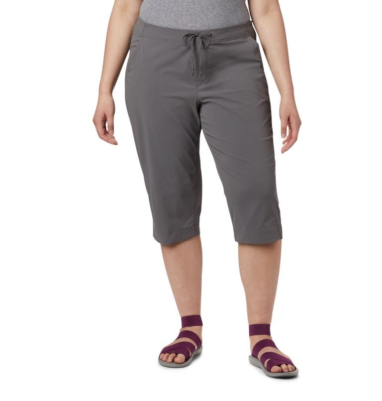 Women\'s Columbia Anytime Outdoor Capris Sport Pants Grey | Plus Size CA-V14L0